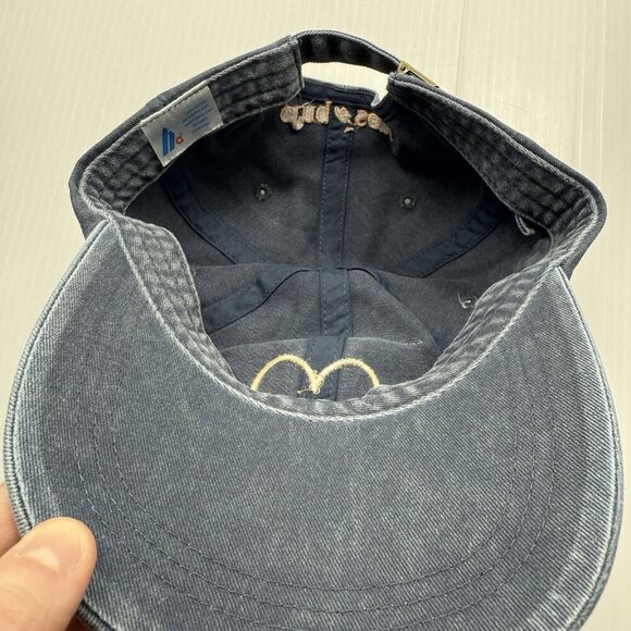 Cinq à Sept Denim Hat Women's Heart Smiley Face Cap Blue Dad Hat OS NWOT Comfy - Picture 8 of 8
